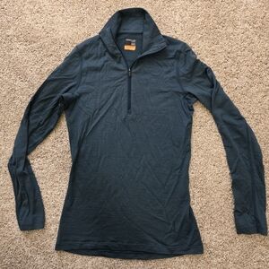 Icebreaker Merino 200 1/4 Zip Long Sleeve Base Layer Size Small